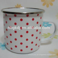 Emaille Kuchen Tasse